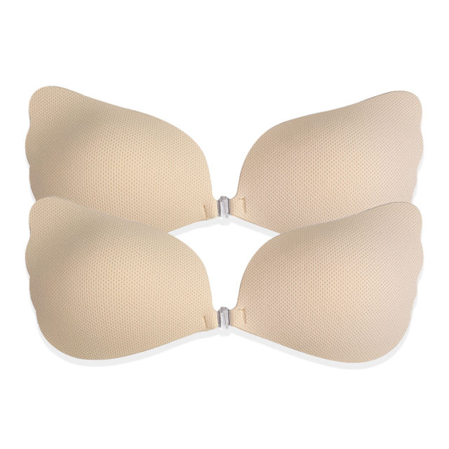 Seamless Invisible Skin Color Breast Nipple Invisible Wing Bra Silicone New Angel Wing Adhesive Bra