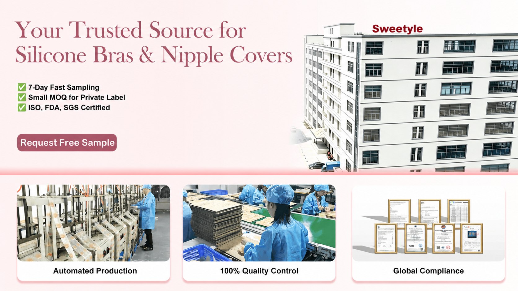 OEM nipple cover manufacturer production workshop