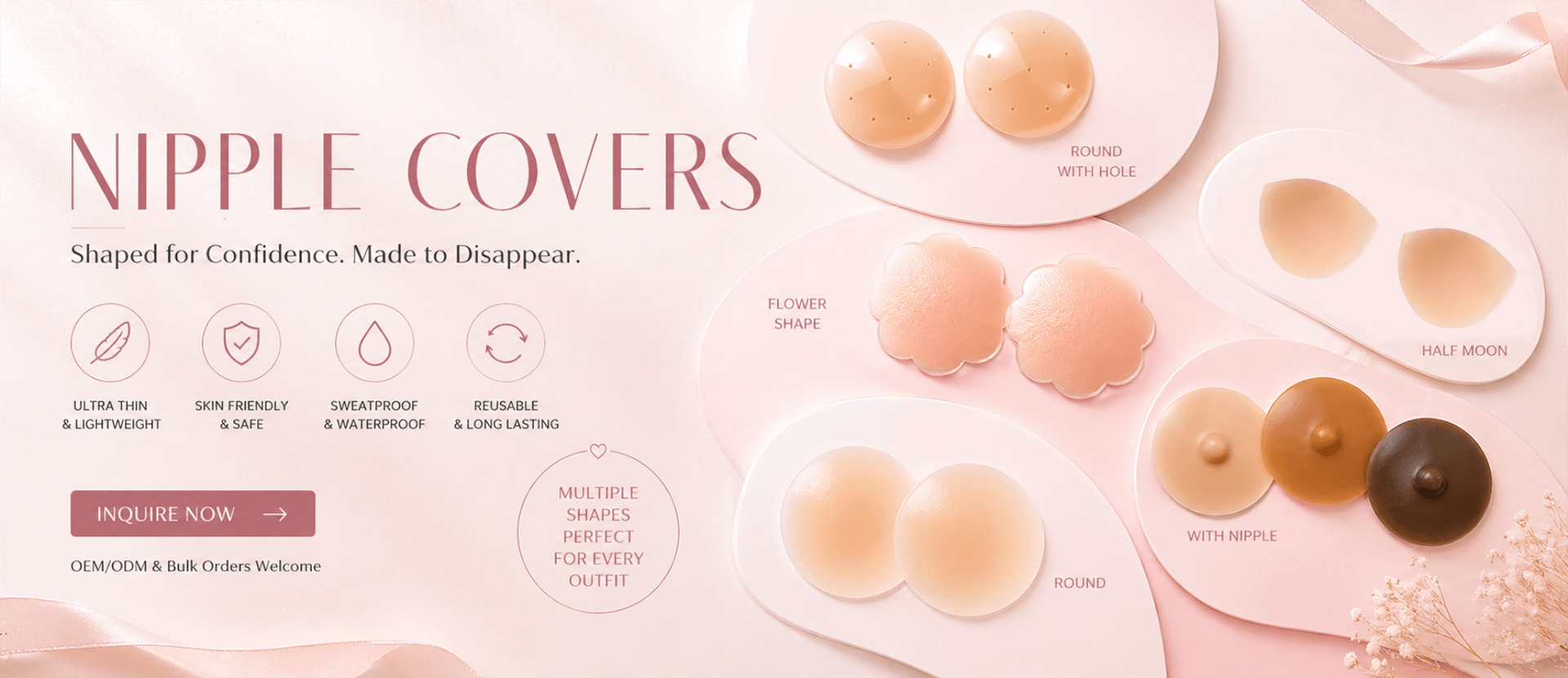 Sweetyle factory production of premium nipple covers for global export