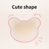 Popular Cute Panda Shape Seamless Matte Nipple Cover Breathable Waterproof Adhesive Silicone Nipple Covers