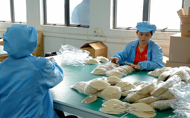 100% manual quality inspection lab for nipple covers and invisible bras at Sweetyle