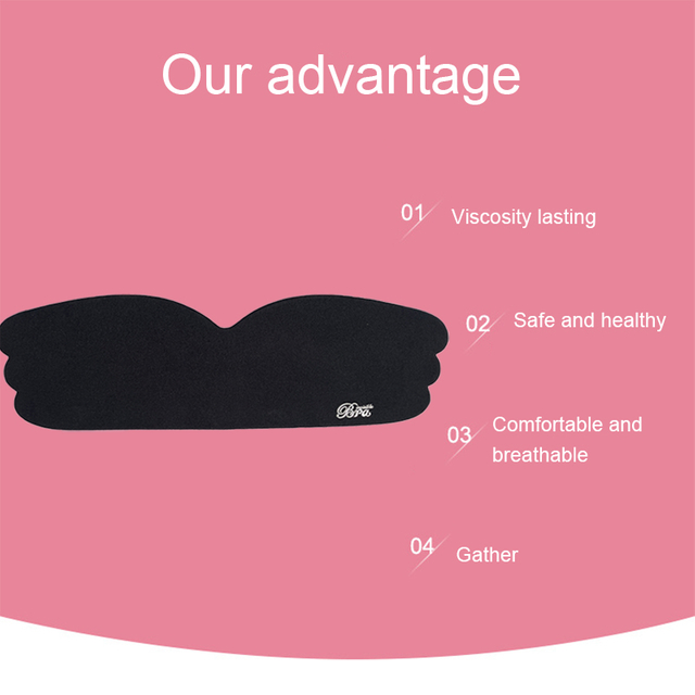 Backless Dress Sexy Invisible Strapless Bra Silicone Artificial Breast Bra Invisible Women Underwear Invisible Sexy Sticky Bra