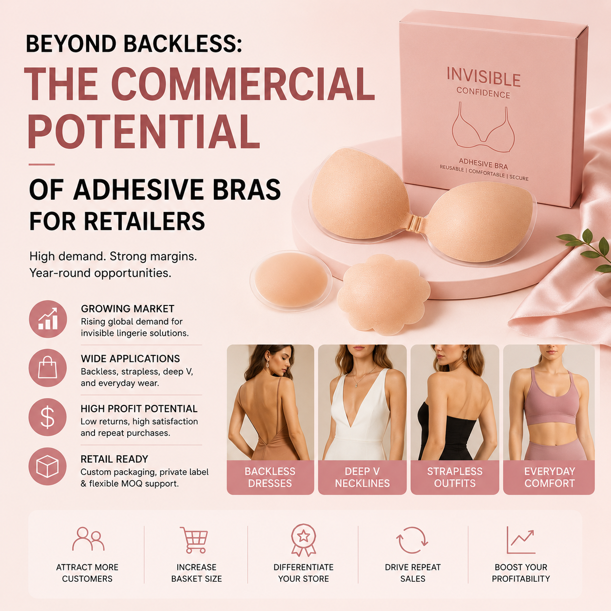 Beyond Backless: The Commercial Potential of Adhesive Bras for Retailers
