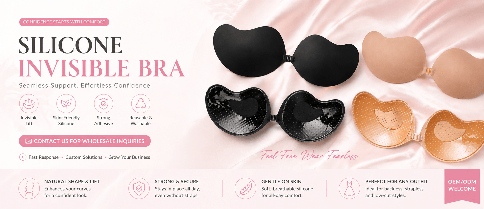 Sweetyle factory production of premium adhesive bras for global export