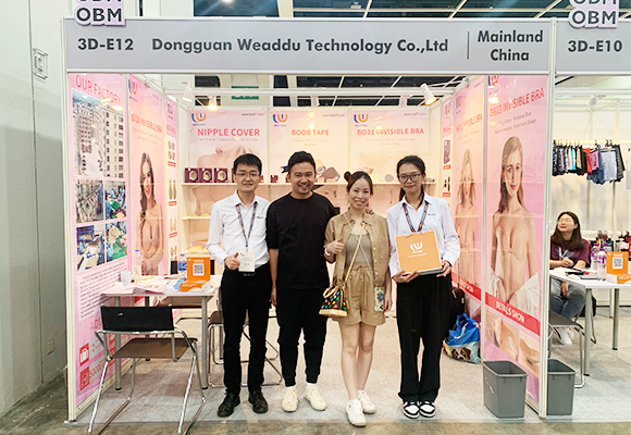 professional sales team at the Global Sources Fashion Show in Hong Kong