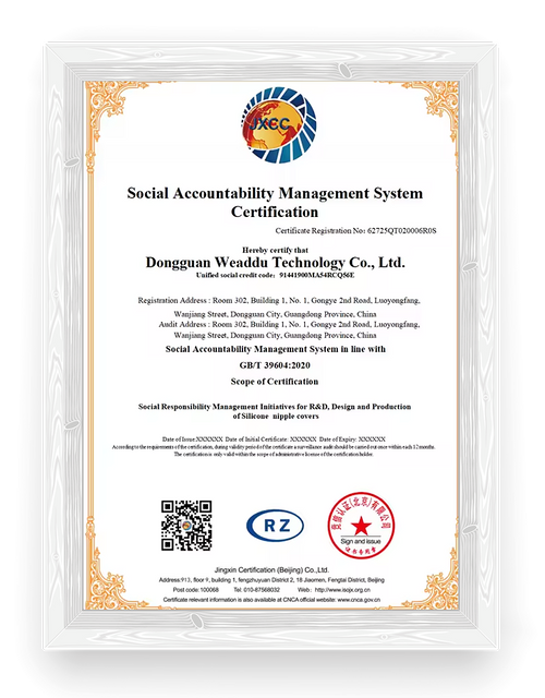 Verified SAMS Social Accountability Management System certification for Sweetyle factory - Ensuring ethical labor and responsible manufacturing standards
