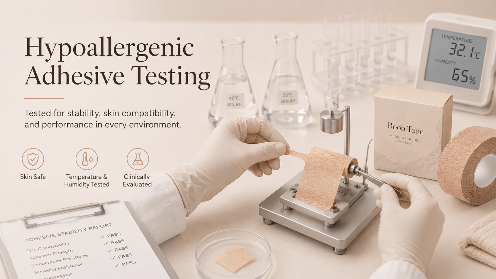 Hypoallergenic adhesive testing in a professional laboratory.png
