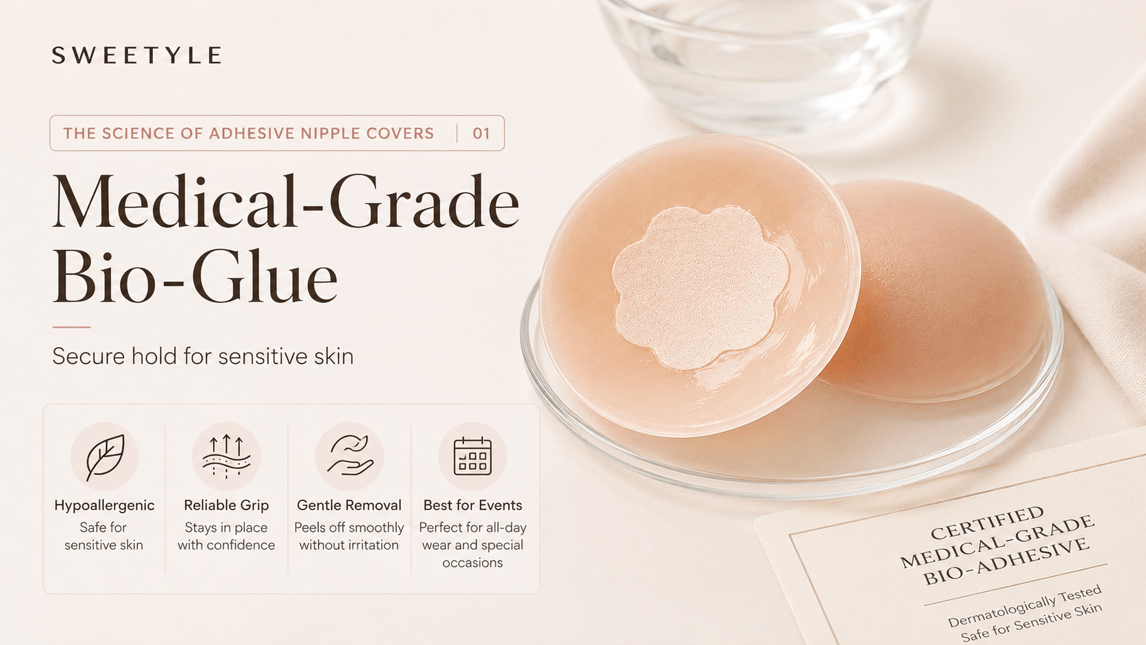 Medical-grade bio-glue nipple covers for sensitive skin with secure and gentle hold..png