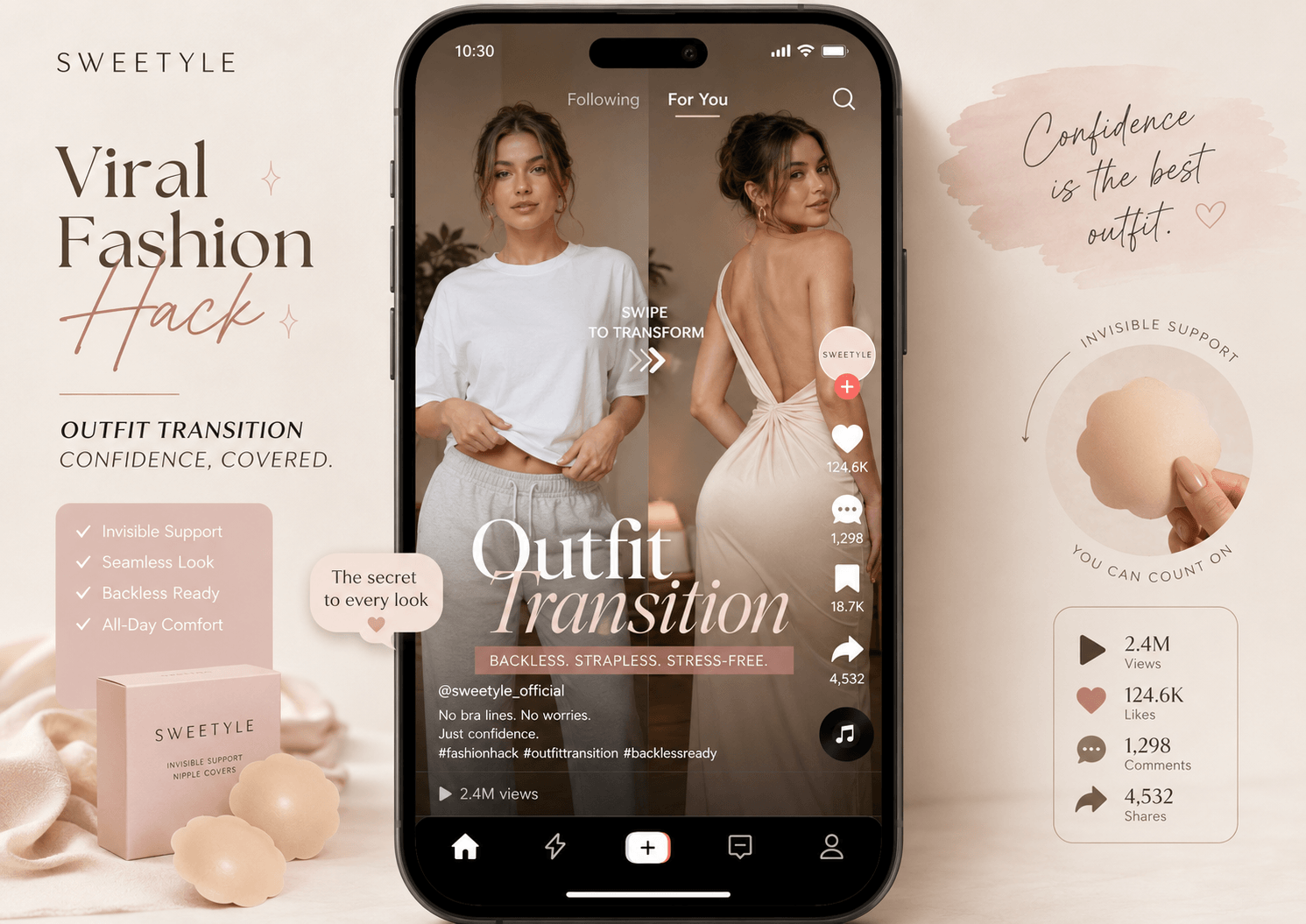 Viral fashion hack video for nipple covers on social media..png