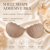 Shell Shape Adhesive Bra | Front Closure Push Up Invisible Bra