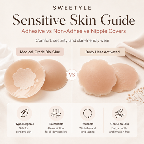 Sensitive skin guide comparing adhesive and non-adhesive nipple covers..png