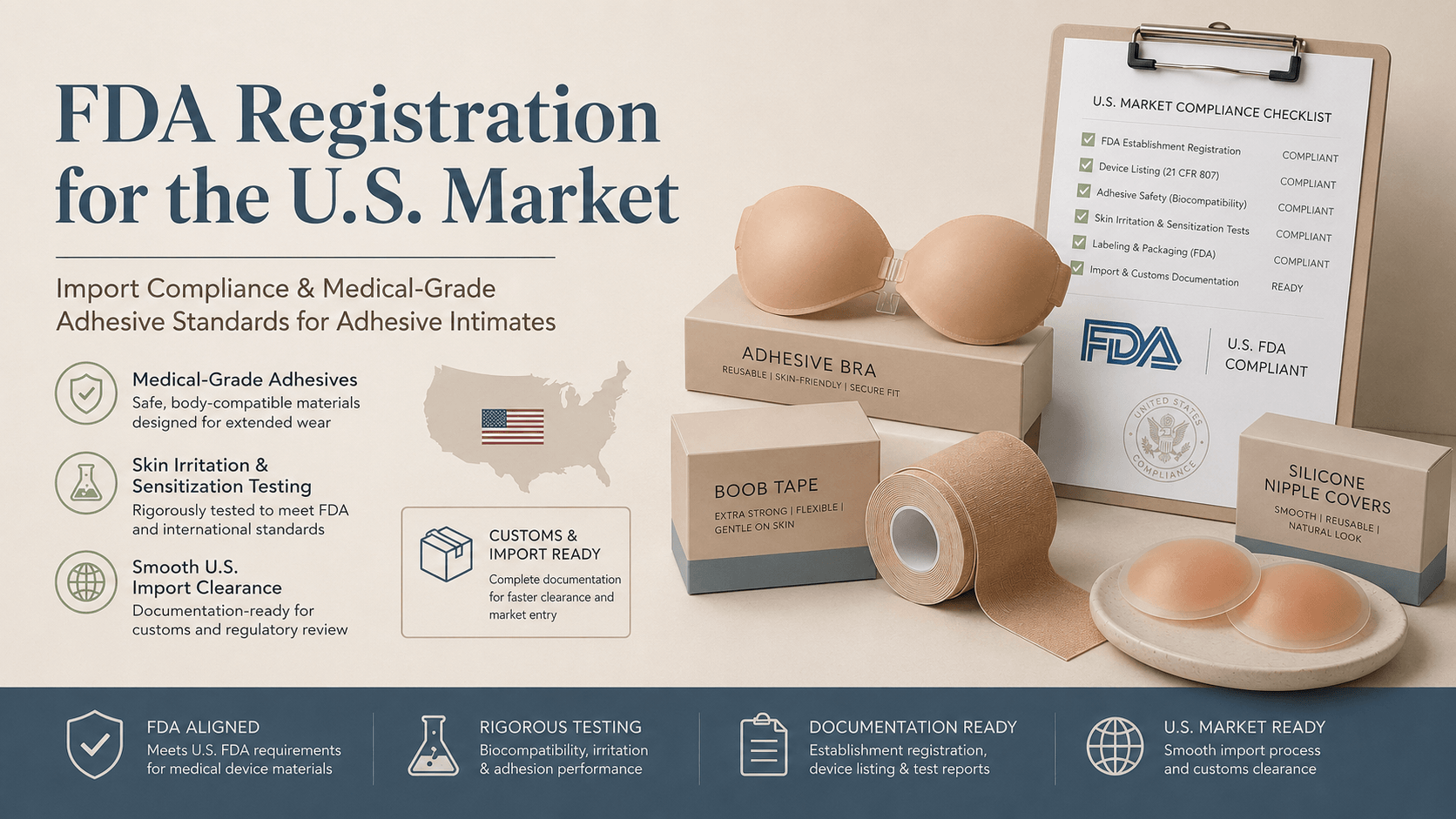 FDA registration and medical-grade adhesive standards for the U.S. invisible lingerie market.png
